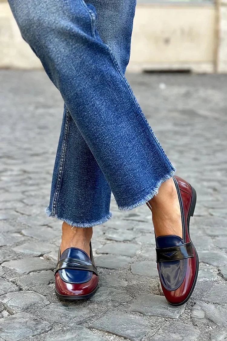 Antonia | Loafer Tricolore Brillant