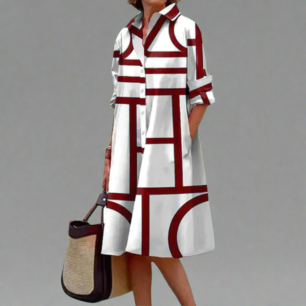 Greer - Robe longue géométrique