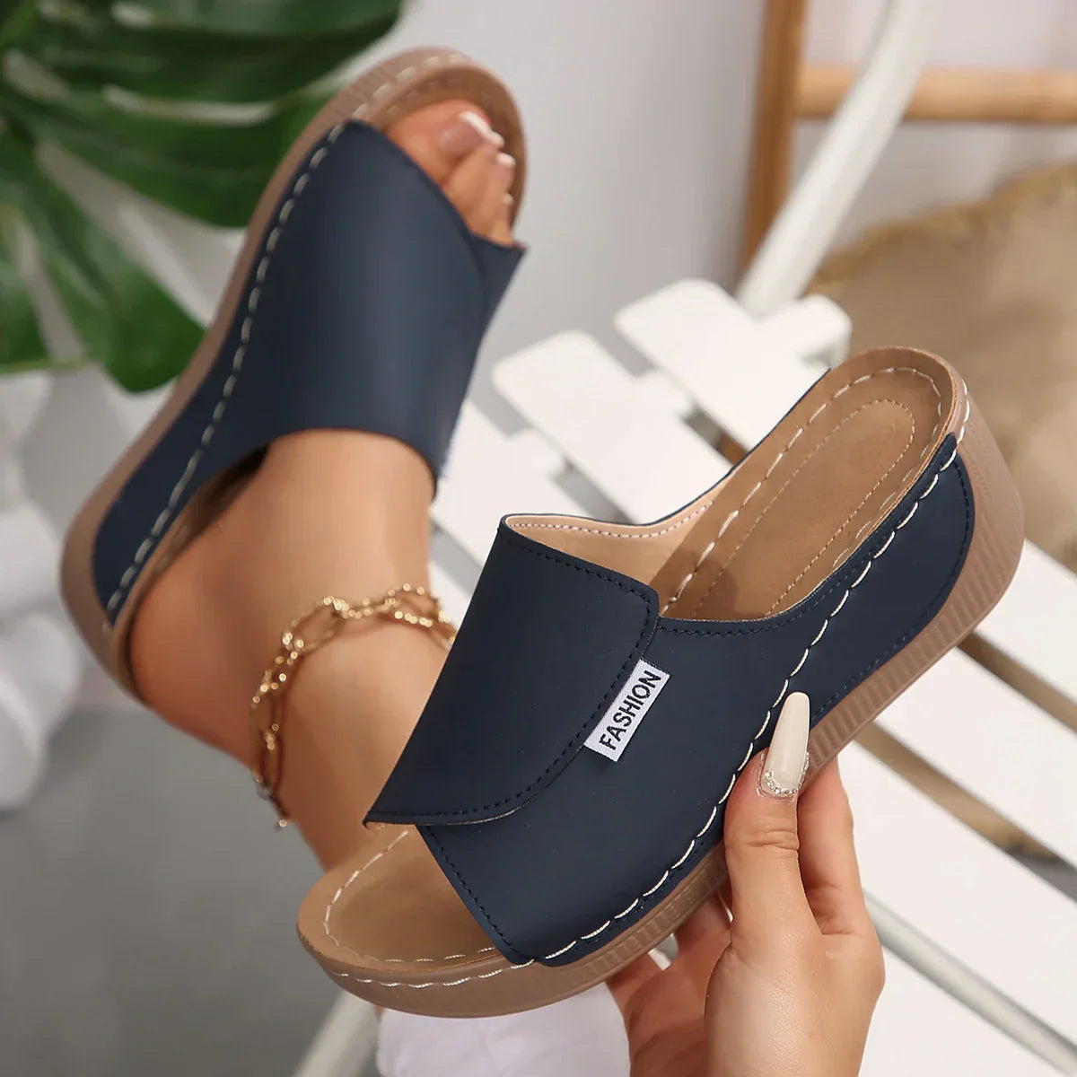 Sandales à talon compensé orthopédiques Selene™