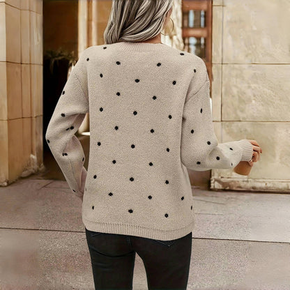 Lilah | Pull-over en maille à pois