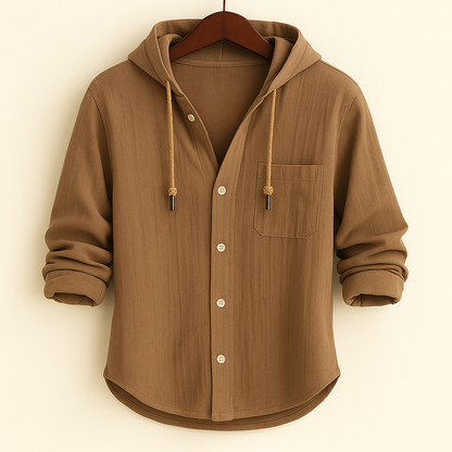 Philippe™ | Chemise de luxe en coton doux avec capuche