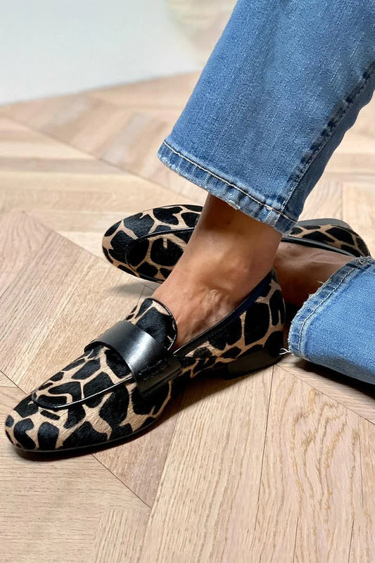 Daphne | Loafer à imprimé animal avec détail élégant