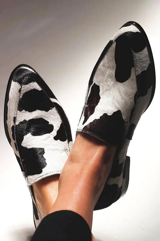 Becca | Mocassins à motif vache