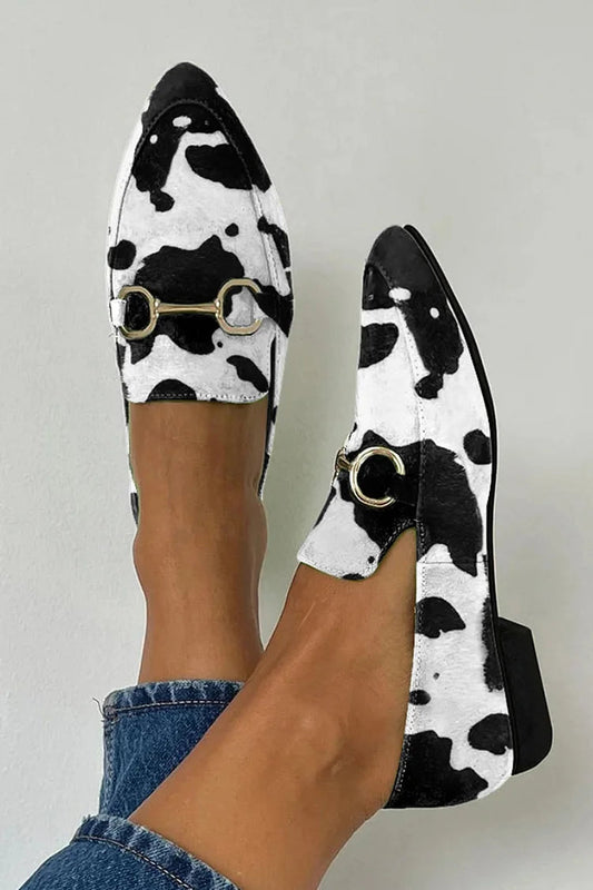 Hazel | mocassin imprimé avec boucle