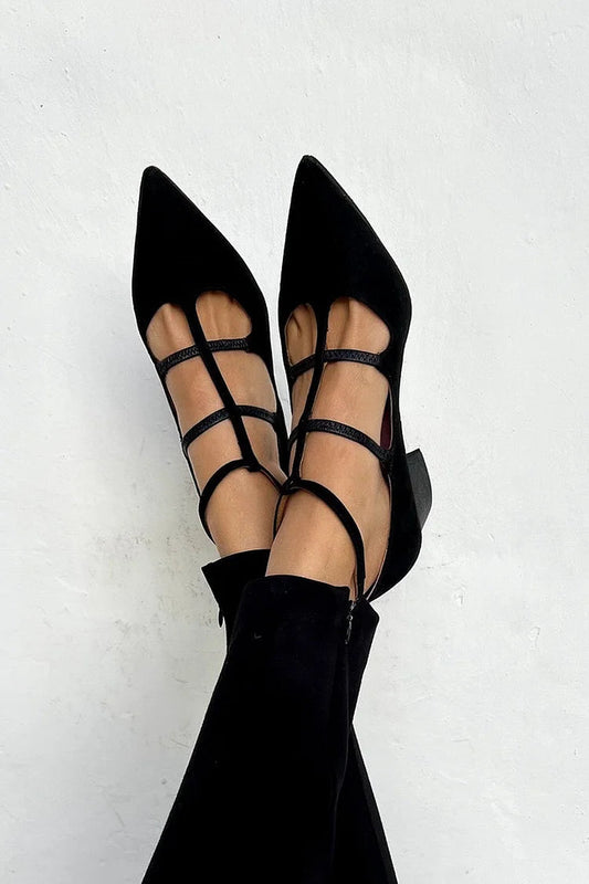 Déborah | Chaussures plates pointues à bride