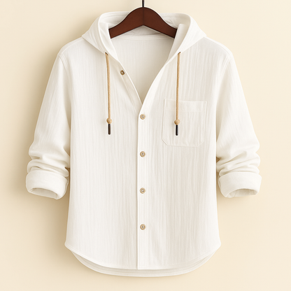 Philippe™ | Chemise de luxe en coton doux avec capuche