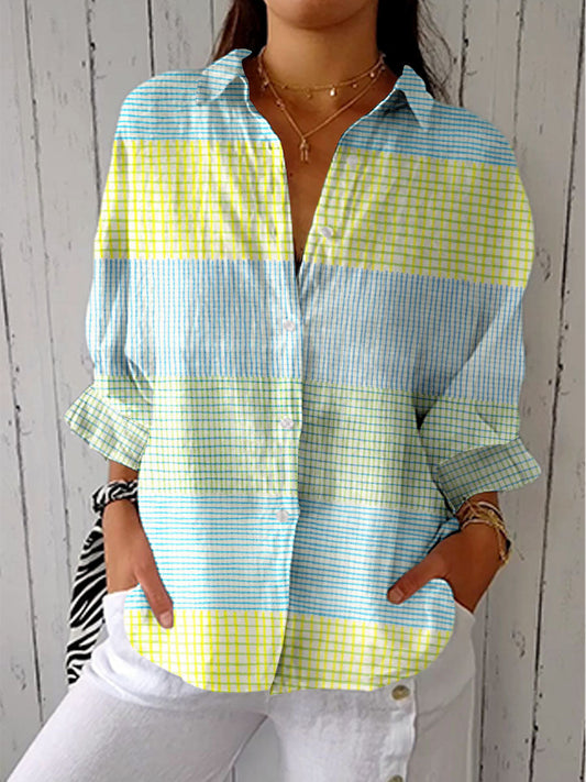 Filippa | Chemisier à carreaux pastel