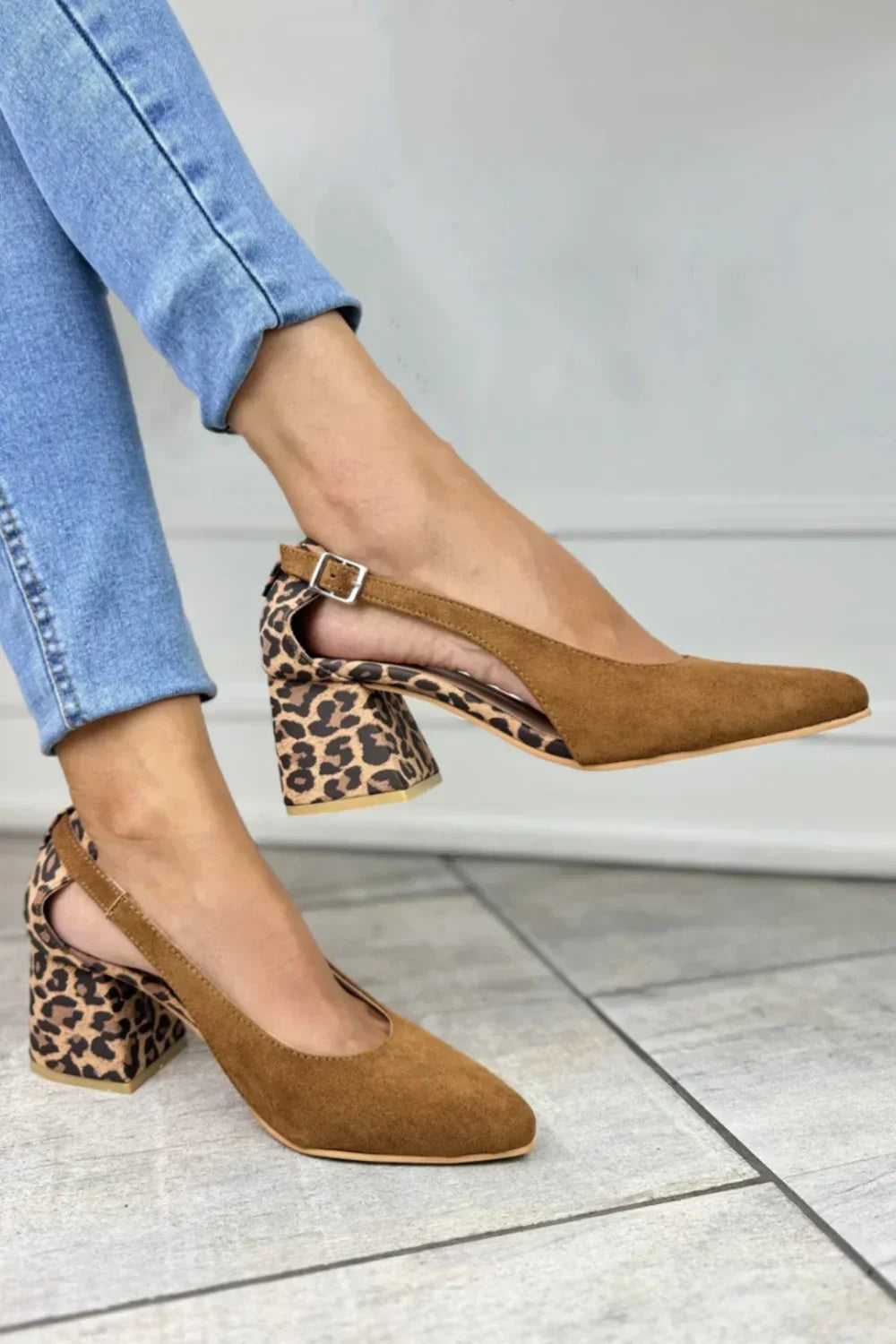 Camila | Escarpins à talons à imprimé léopard