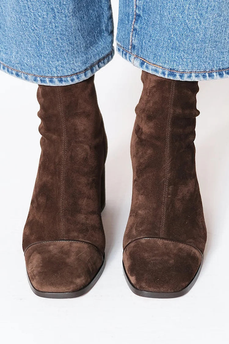 Gemma | Bottines à talons et orteils carrés
