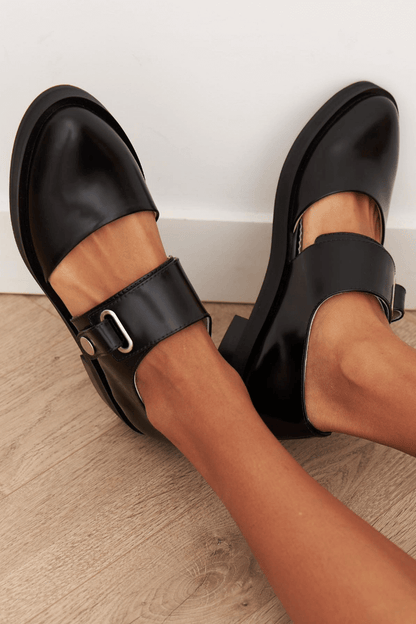 Angela | Mocassins à boucle noire