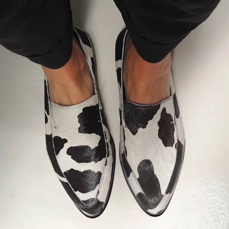 Becca | Mocassins à motif vache