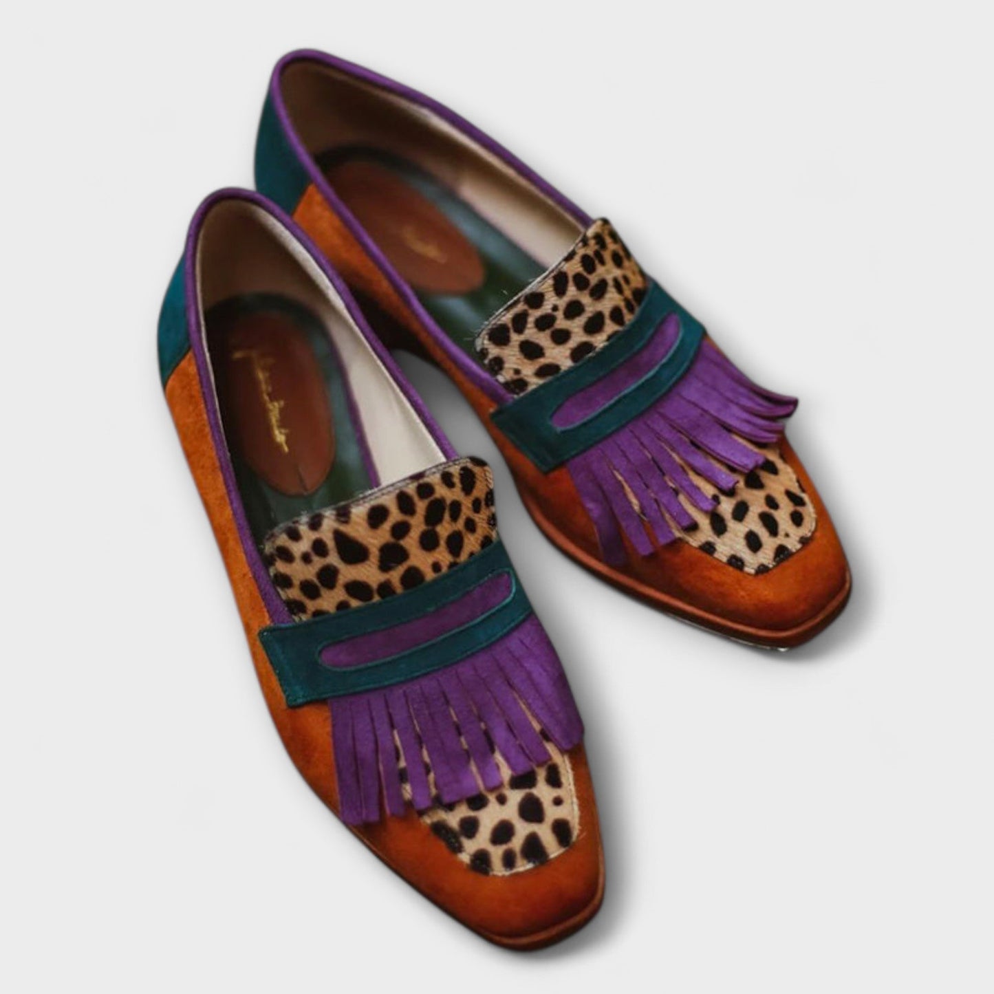 Mocassins Fallon – Léopard marron