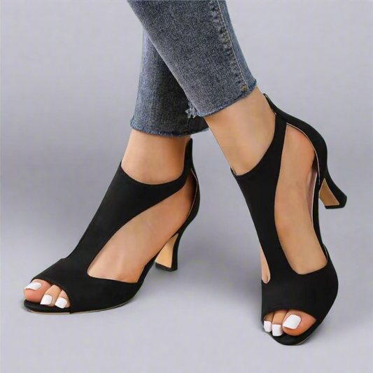 Barbara | Talons à bout ouvert avec découpe