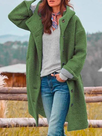 Audrey - Veste d'extérieur chaude à boutons