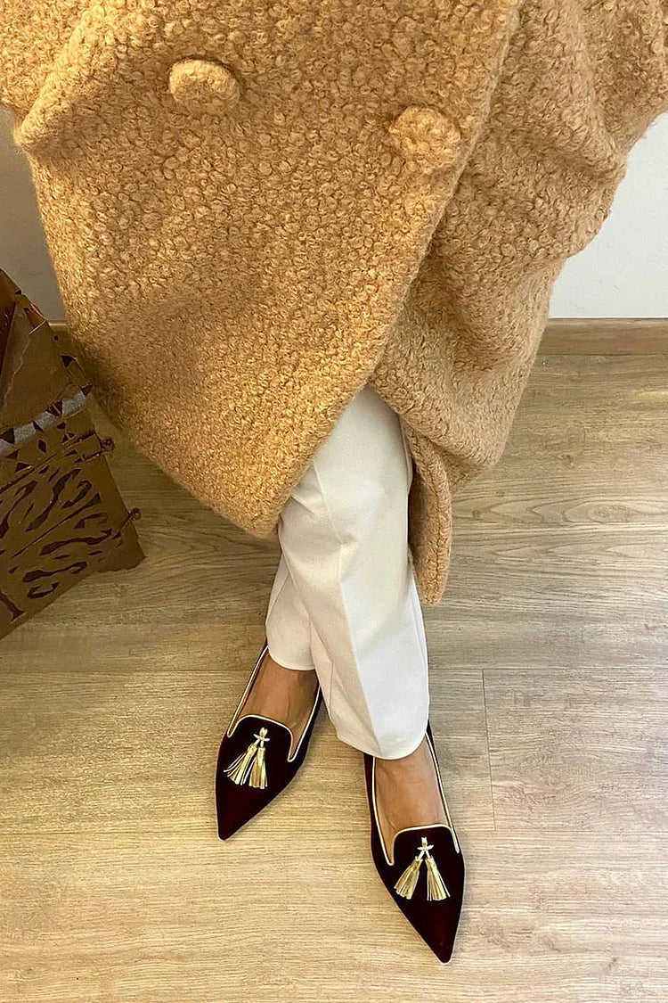 Amélie | Loafer avec de jolis pompons