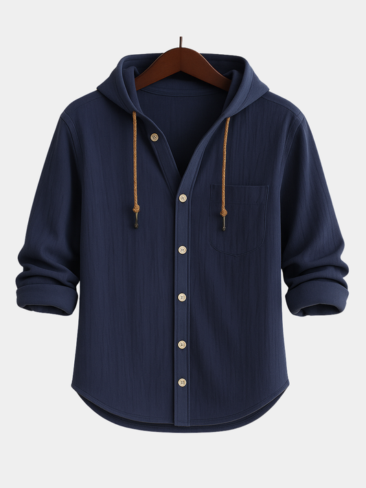 Philippe™ | Chemise de luxe en coton doux avec capuche