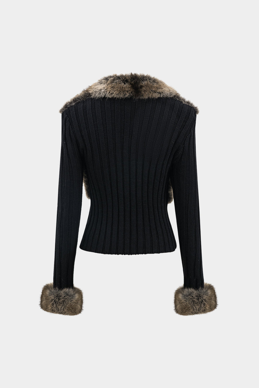 Pull en fourrure exclusif - Noir