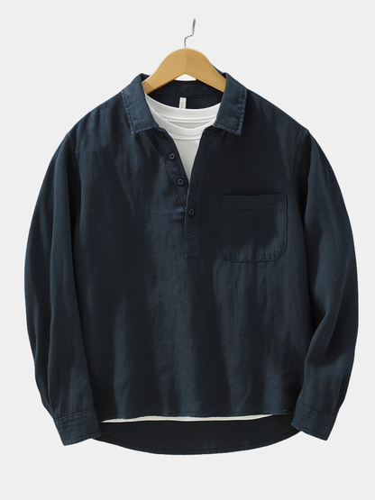 LOUIS | Chemise en coton-lin