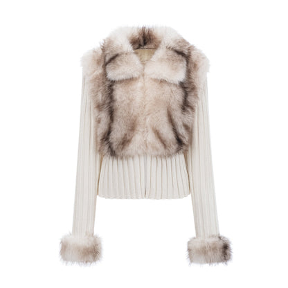 Pull en fourrure exclusif - Blanc