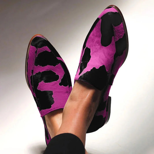 Alexandra | Mocassins à imprimé animal statement