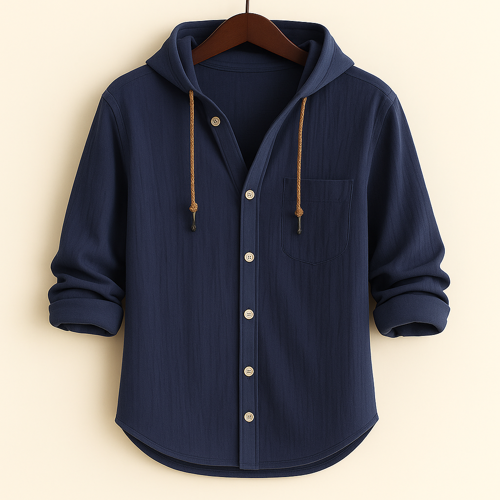 Philippe™ | Chemise de luxe en coton doux avec capuche