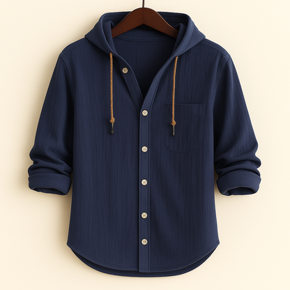Philippe™ | Chemise de luxe en coton doux avec capuche