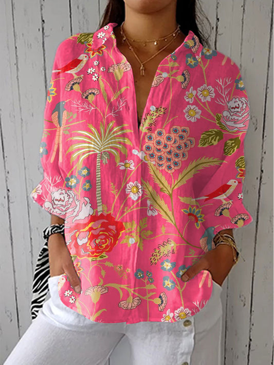 Floriana | Blouse Fleurs Tropicales