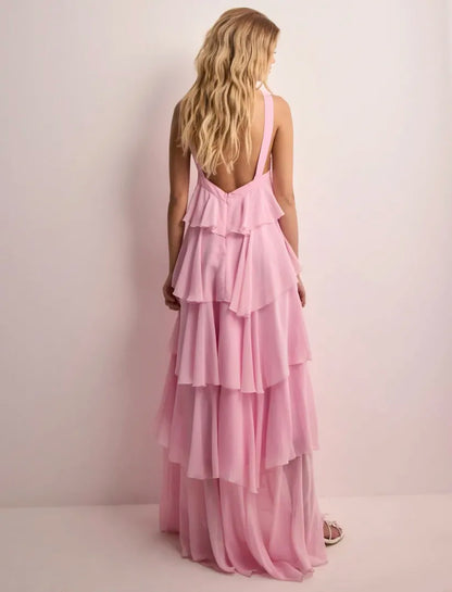 Amira | Robe longue à paillettes sans dos