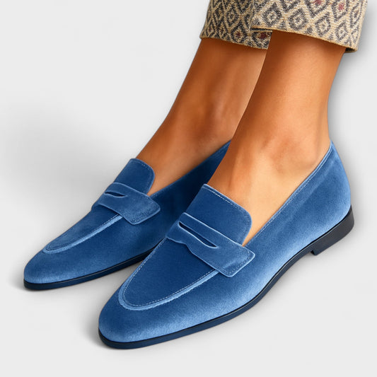 Louise - Mocassins en velours doux