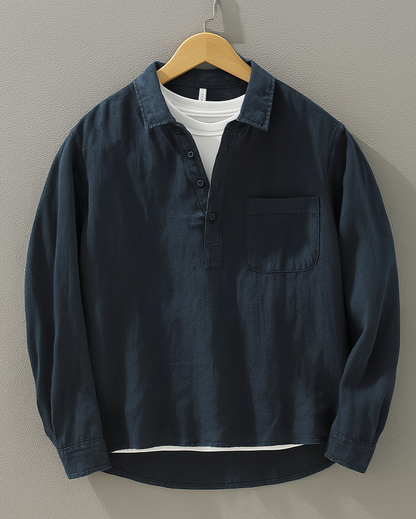 LOUIS | Chemise en coton-lin