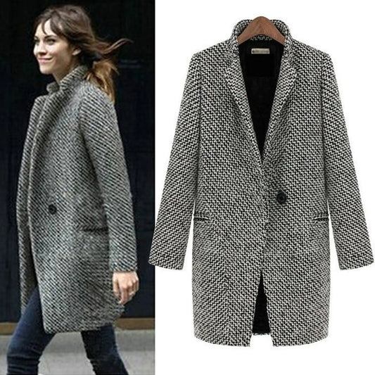 Evelyn - Manteau d'hiver en laine chic