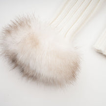 Pull en fourrure exclusif - Blanc