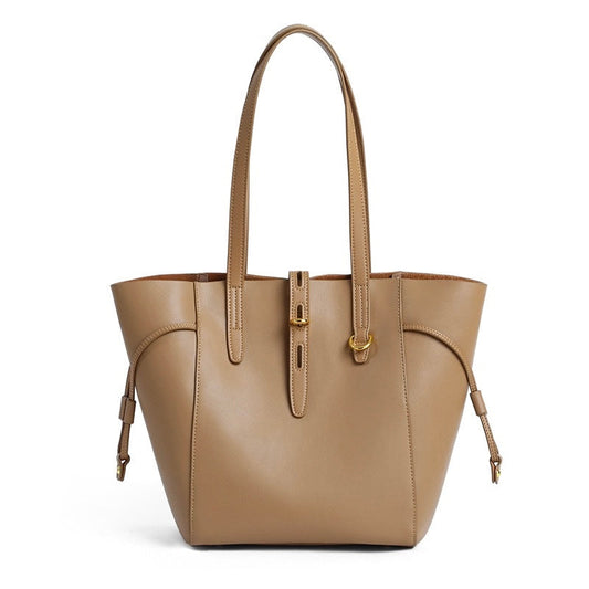 Sac hobo vintage en cuir véritable avec boucle à verrou
