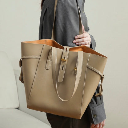Sac hobo vintage en cuir véritable avec boucle à verrou