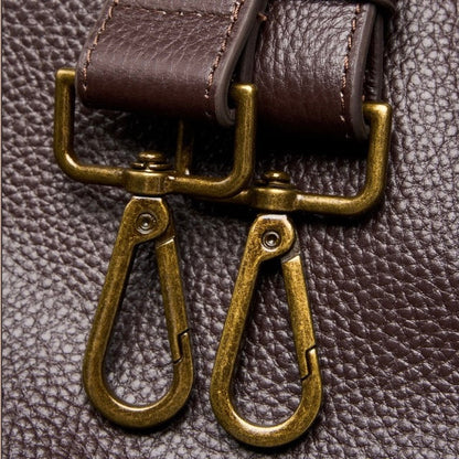 Sac cabas minimaliste en cuir véritable rétro