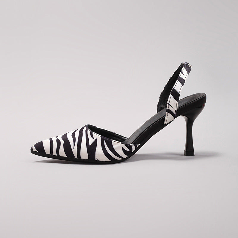 Fatima | Pompes à talons en serpent animalier