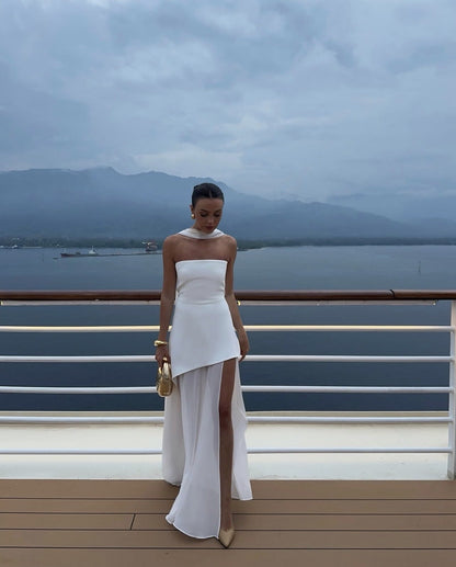 Valerie | Robe longue asymétrique