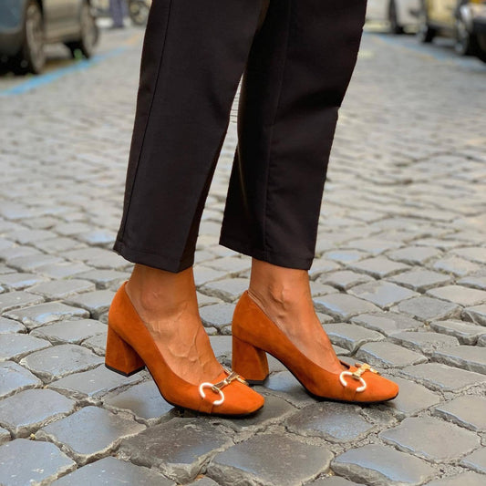 Charlotte | Escarpins Élégants avec Détails en Or