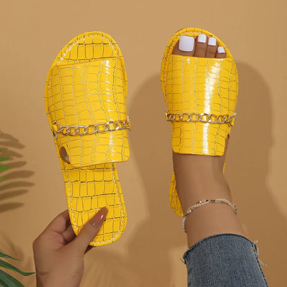 Mira | Tongs de Plage en Cuir Véritable avec Semelle en Caleçon Luxe
