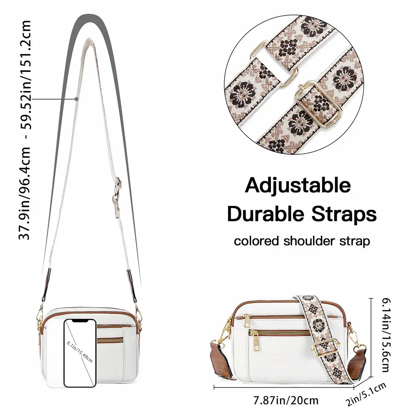 Edith | Sac à bandoulière en cuir raffiné