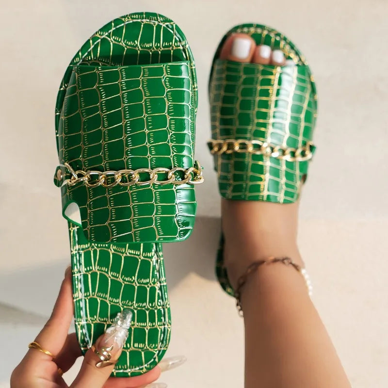 Mira | Tongs de Plage en Cuir Véritable avec Semelle en Caleçon Luxe