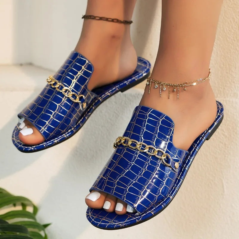 Mira | Tongs de Plage en Cuir Véritable avec Semelle en Caleçon Luxe