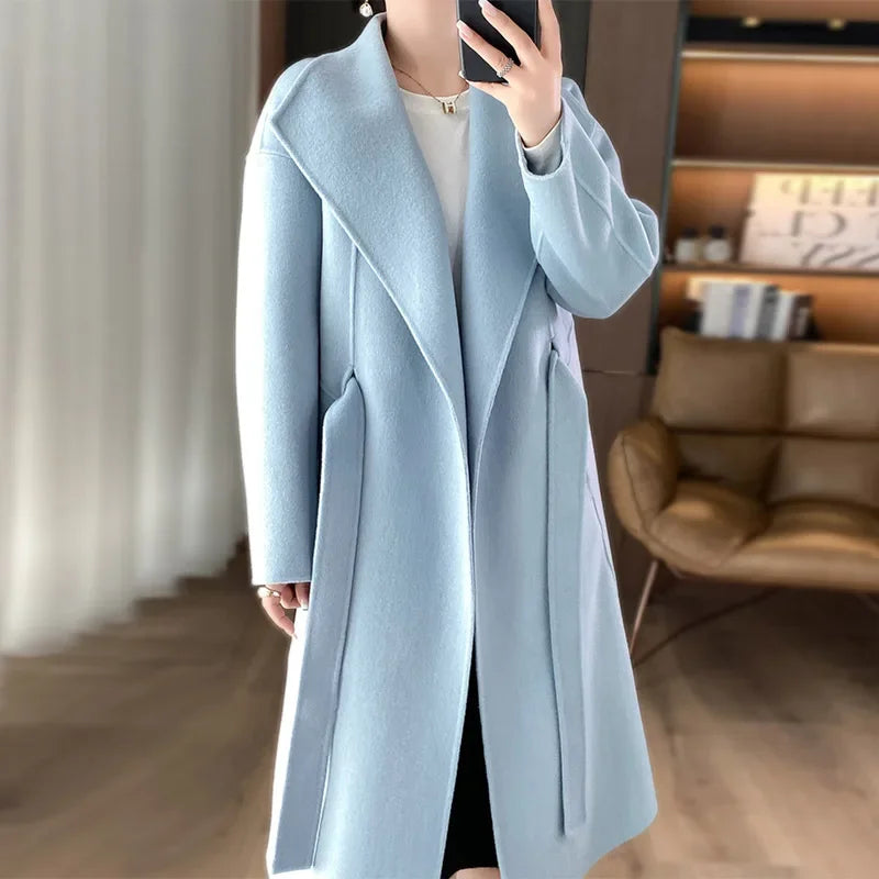 Casmira™ | Manteau en cachemire avec ceinture