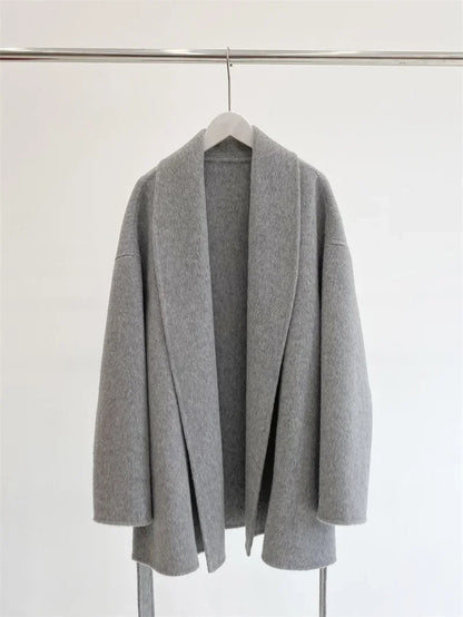 Serenya™ | Manteau en laine et cachemire fabriqué à la main