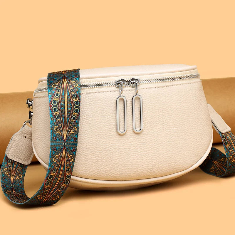 Sac à bandoulière en cuir raffiné Indie