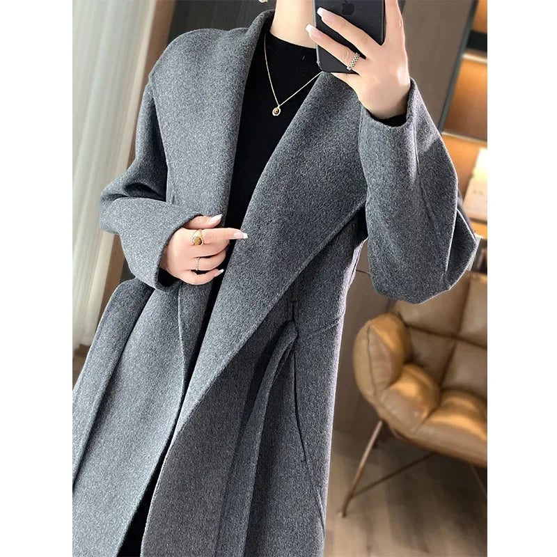 Casmira™ | Manteau en cachemire avec ceinture