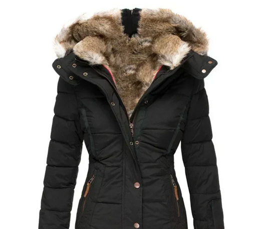 Bella - Manteau d'hiver douillet avec intérieur en fourrure