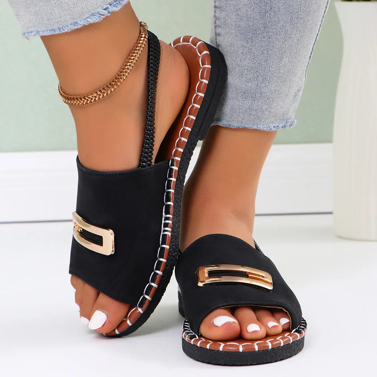 Sandales à talon en coin orthopédiques Gianna™