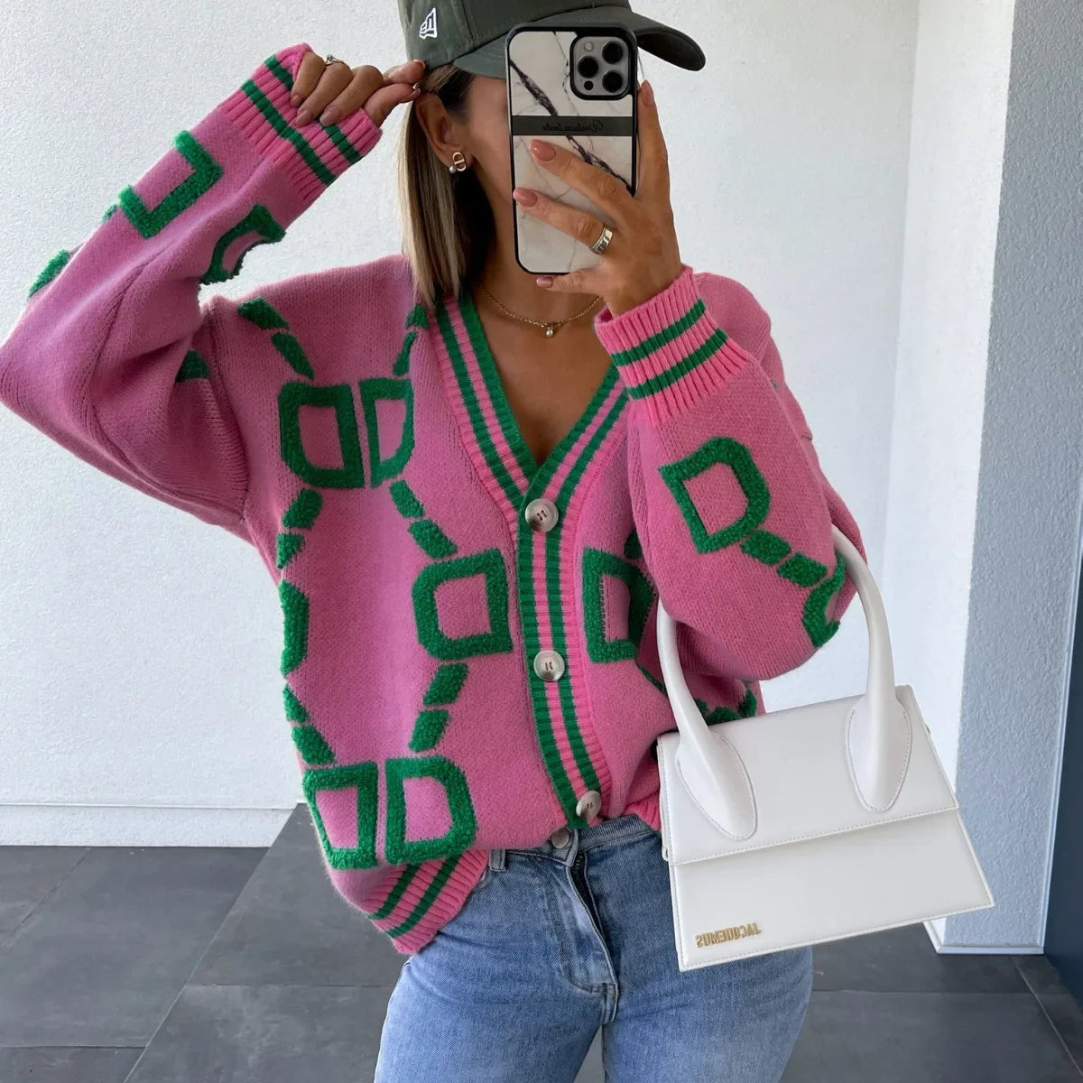 Nanette | Veste tendance à design géométrique