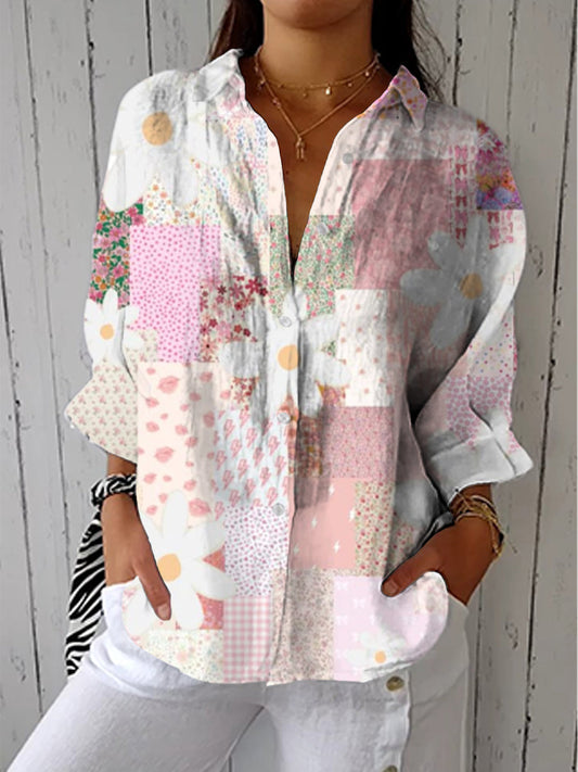 Fanny | Chemisier en patchwork Daisy